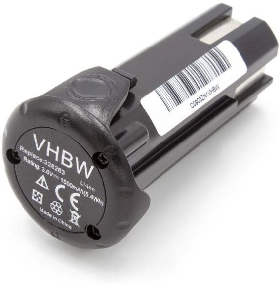 vhbw Akku kompatibel mit Hitachi / Hikoki NT50GSP9, NT65GAP9, NT65GBP9, NT65GSP9 Elektrowerkzeug (1500 mAh, Li-Ion, 3,6 ...