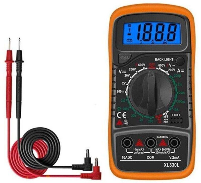 XL830L Digitalmultimeter Batterietester Strom Spannungs AC/DC Summer Transistor NPN PNP Voltmeter Amperemeter Ohmmeter f...