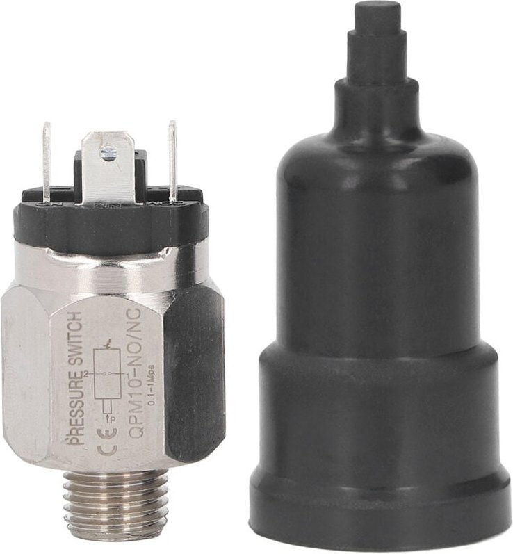 Pneumatischer Druckschalter mit einstellbarer Membran, Edelstahl, Gummi, für Pumpe