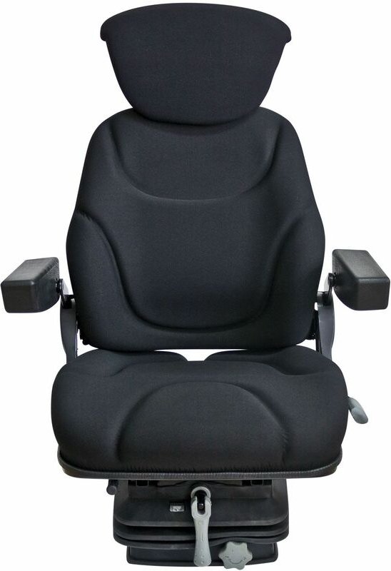 Dema - Traktorsitz Schleppersitz STARplus Schwarz Gepolstert mit Armlehnen Schlepper