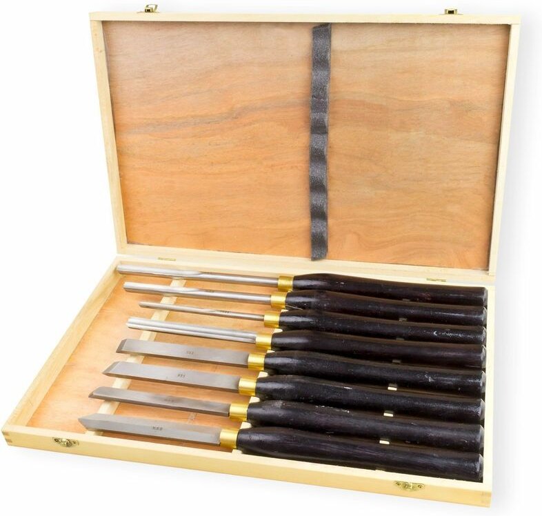 Drechselbeitel Drechseleisen Drechselmesser Drechselmeissel Satz 8-tlg. HSS