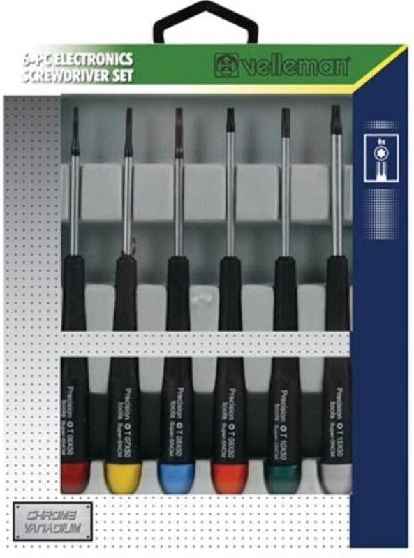 Set aus 6 präzisionsschraubendrehern ('star')