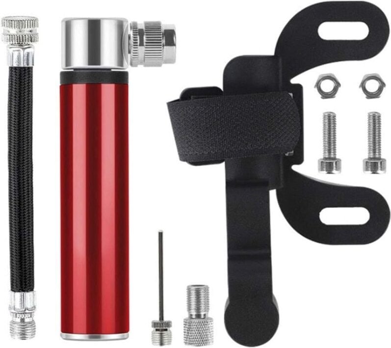 120 psi High Pressure Aluminum Alloy Mini Portable Bike Pump Compatible with and for Road Bike, Mountain Bike and Sports...