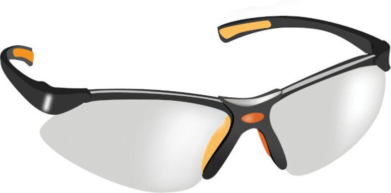 Schutzbrille gegen Splitter EN 166, EN 170