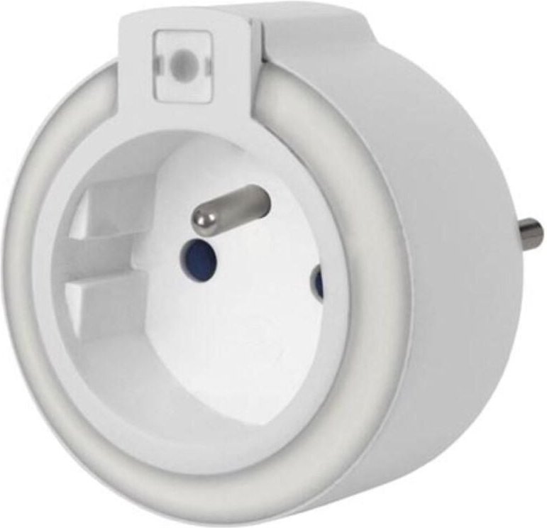 Led-nachtlicht mit steckdose - schutzkontakt (französisches system)