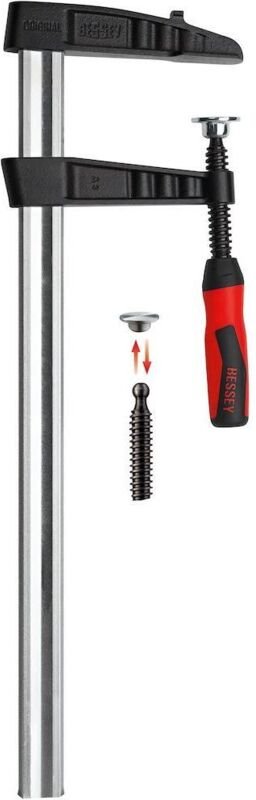 Temperguss-Schraubknecht TGK mit 2-Komponenten-Kunststoffgriff