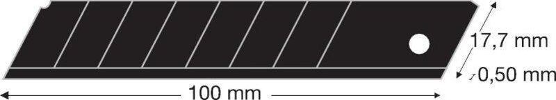 Abbrechklinge black 18mm Pack a 10 Stück Lutz Blades