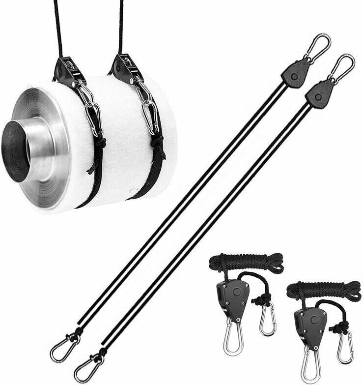 Stück Riemenscheiben-Ratschen, robuster Seil-Clip-Aufhänger, verstellbare Heberolle, Lanyard-Aufhänger für Kajak und Kan...