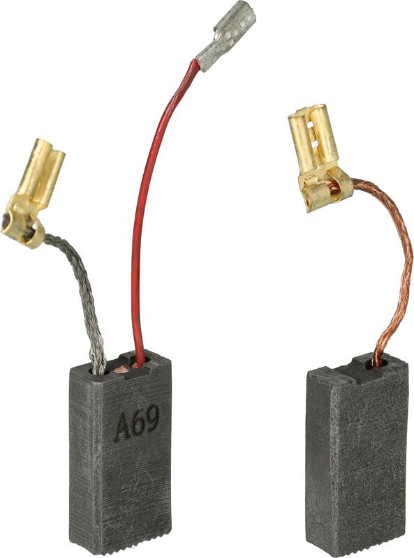 Vhbw - 2x Kohlebürste 23 x 12,3 x 6,2 mm kompatibel mit Bosch gsh 500, 388, 4, 5.5 Basic, 5 e, 5 ce Elektrowerkzeug, Boh...