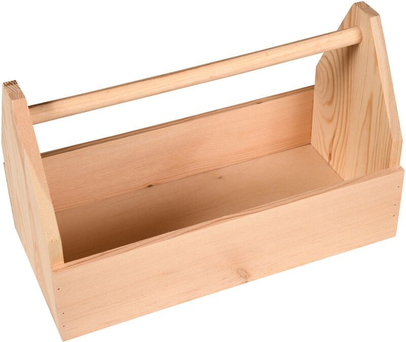 Werkzeugkiste, Kiefernholz, 42 x 21 cm, Kesper
