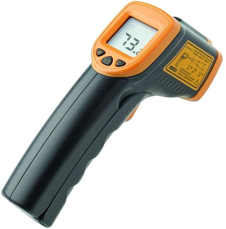 KZQ - Digitales berührungsloses Infrarot-Thermometer, Laser-Temperaturmesspistole mit sofortiger Anzeige