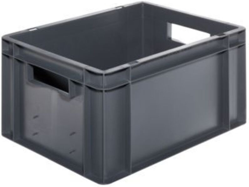 La-ka-pe - Transportstapelbehälter L400xB300xH210mm grau pp Seitenwände geschl.