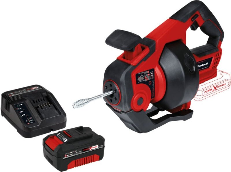 Akku-Rohrreiniger te-da 18/760 Li Kit (1x 4,0 Ah) - Einhell