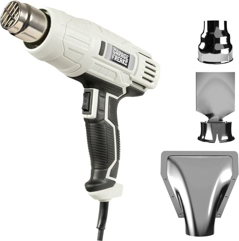Grizzly Tools - Garage Freaks Elektro-Heissluftpistole zur Auto Folierung 5 m Kabel, 60-600 °c