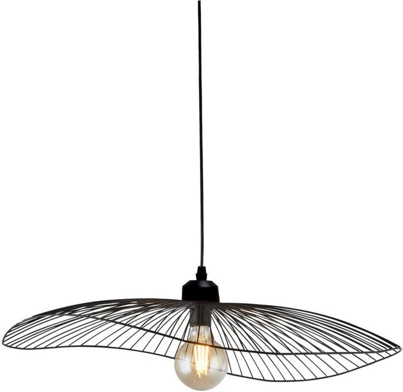 Searchlight Wave Deckenleuchte, umwandelbar in Deckenleuchte, schwarzes Metall