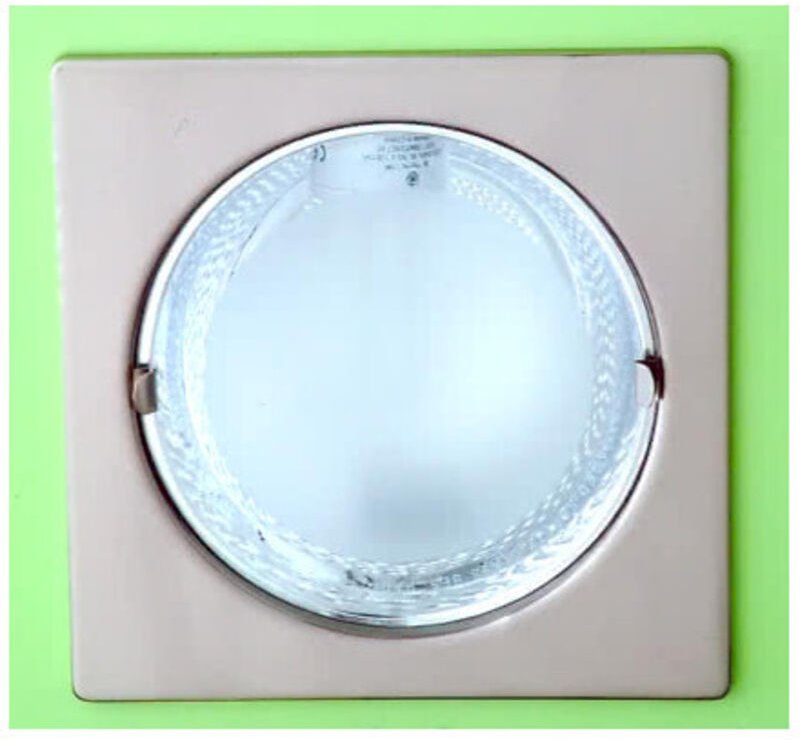 Fabrilamp - Einbaudownlight 1xe27 9x18,8x18,8 cm S/bom.cuadrad.niquel Cut 17d