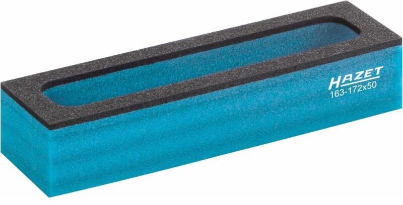 Weichschaumeinlage ∙ mit Kleinteilefächern 163-172X50 ∙ l x b x h: 172 mm x 50 mm x 33 mm