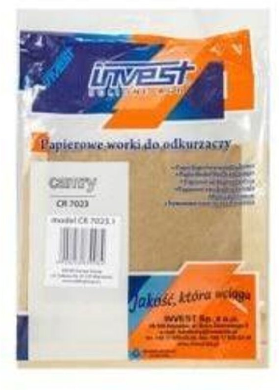 Camry CR 7023 Papierbeutel beige für Staubsauger Packung 5