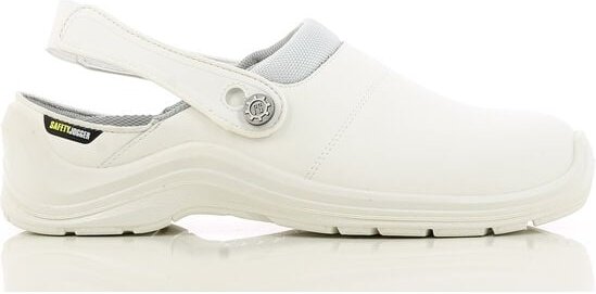 Cortina - Leichter Küchenclog Cortado - Weißes Leder - Größe 45