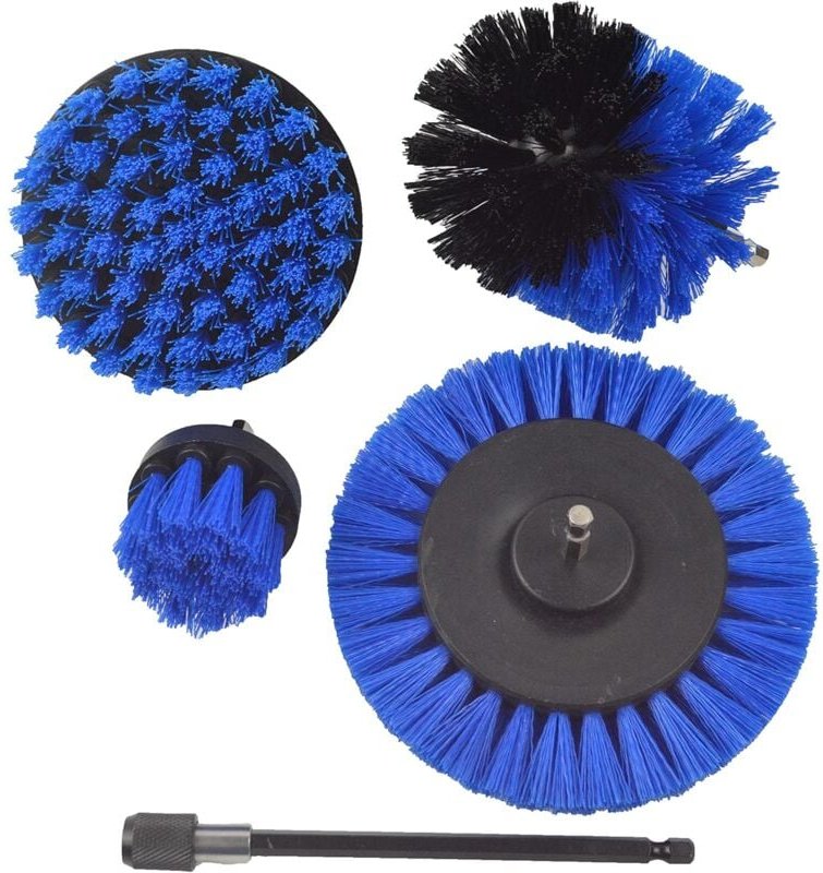 Bohrbürsten 5 Stück, 4 kabellose Power Scrubber Bohrer-Reinigungsbürste mit 1 Verlängerungsstange für Badezimmer, Küche,...