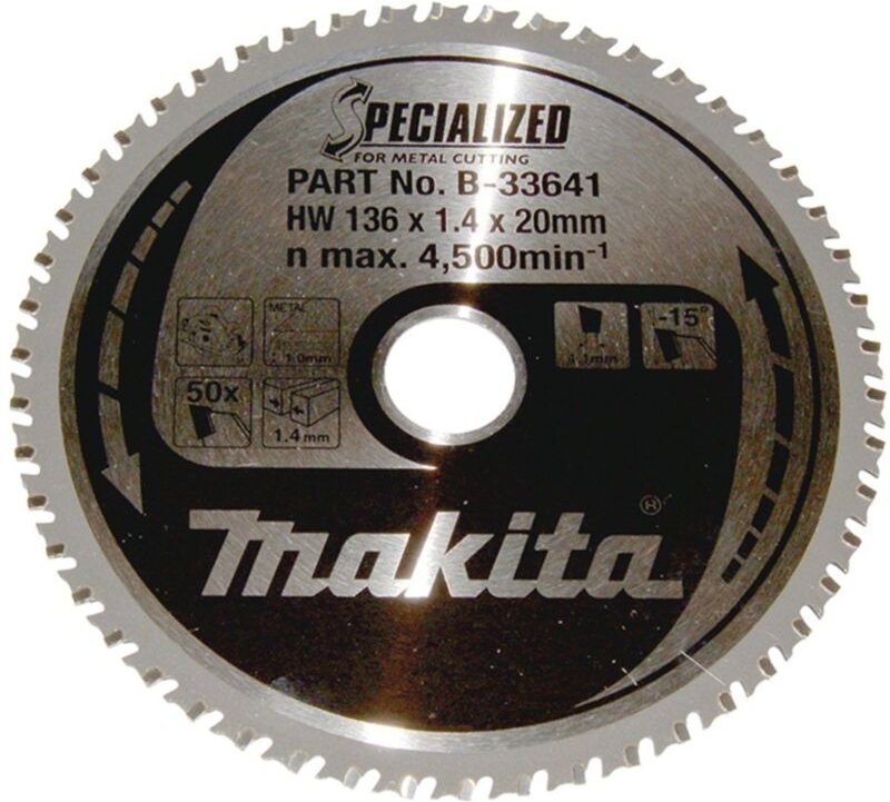 Sägeblatt specialized 136x20x50Z - Makita