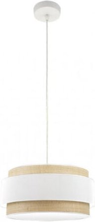 Senko - Dimmbare Pendelleuchte Kandy 1Light Natur/weiß fabrilamp