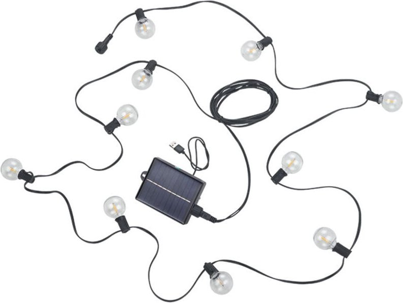 Trio Solar-Lichterkette Mood Hybrid 5,7 m 10 LED RGB Lichtschläuche & -ketten