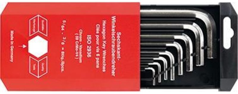 6kt.-Winkelschraubendreher-Satz DIN911 5/64-3/8' - Format