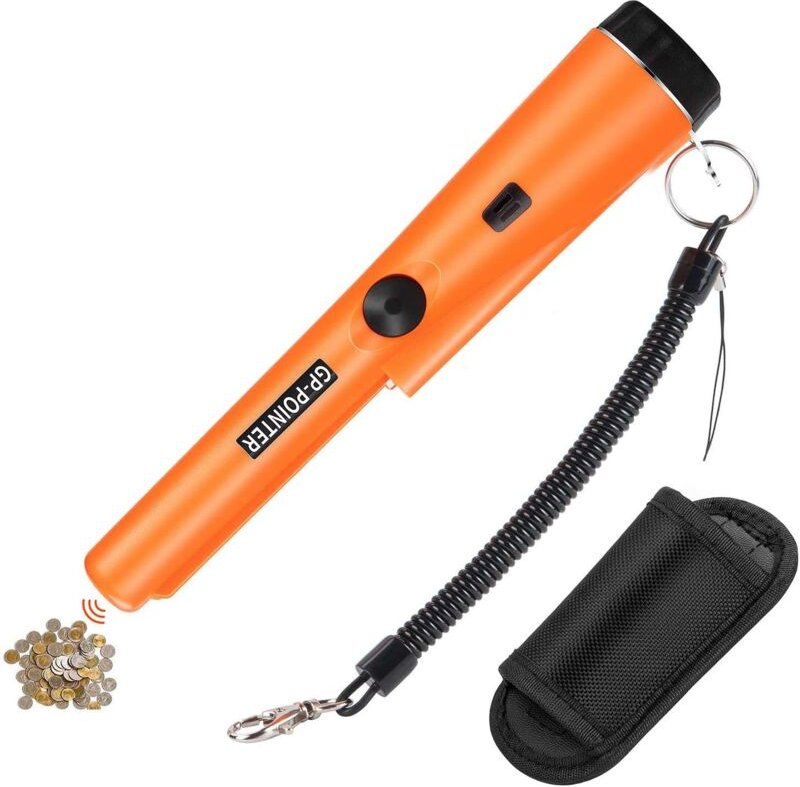 Thumbnail - Crediri Handmetalldetektor, Metall-PinPointer, IP66, wasserdicht, mit integrierter LED-Anzeige/Alarmlicht/360°-Scan/Hols...