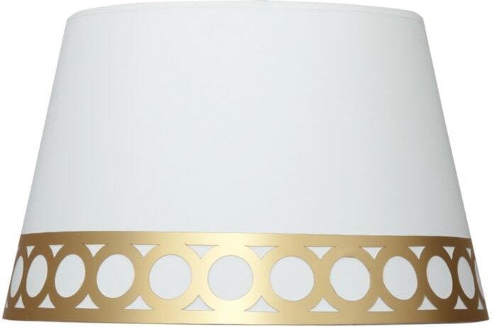 Tischlampenschirm dalia e14 weiß/gold 25dx20dx15h