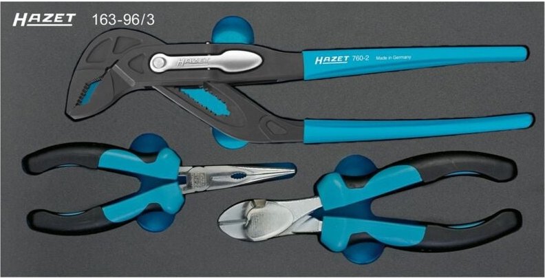Zangen Satz, Anzahl Werkzeuge: 3, Art.Nr. 163-96/3 - Hazet