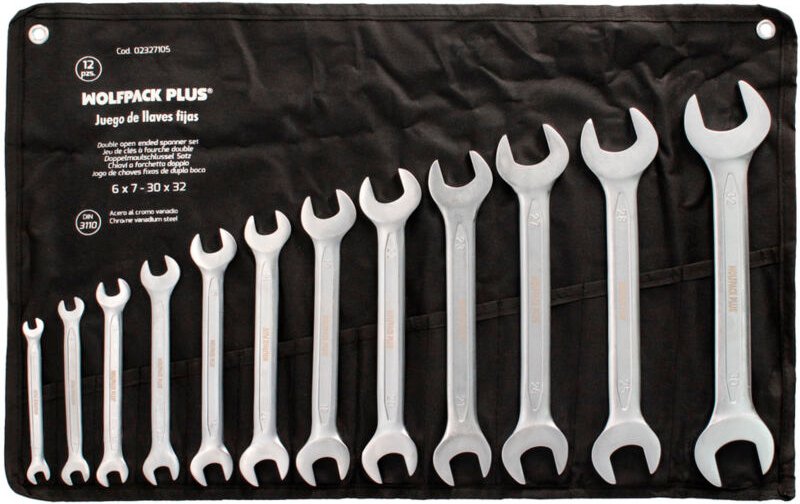 Juego Llaves Fijas Wolfpack Plus 12 Piezas