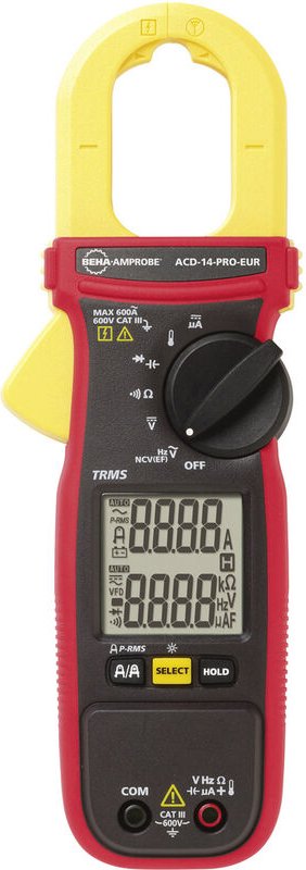 ACD-14-PRO-EUR Stromzange, Hand-Multimeter digital cat iii 600 v Anzeige (Counts): 60 - Beha Amprobe
