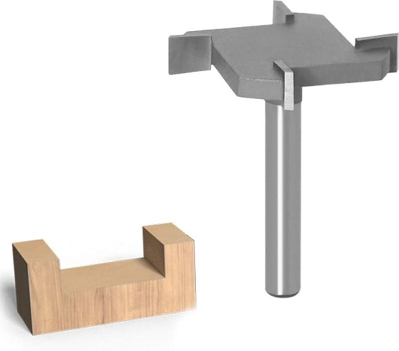 Sollbry - 4-Kanten-CNC-Fräser, 6 mm Schaft, Hobeln, Holzbearbeitung, Schneidwerkzeuge