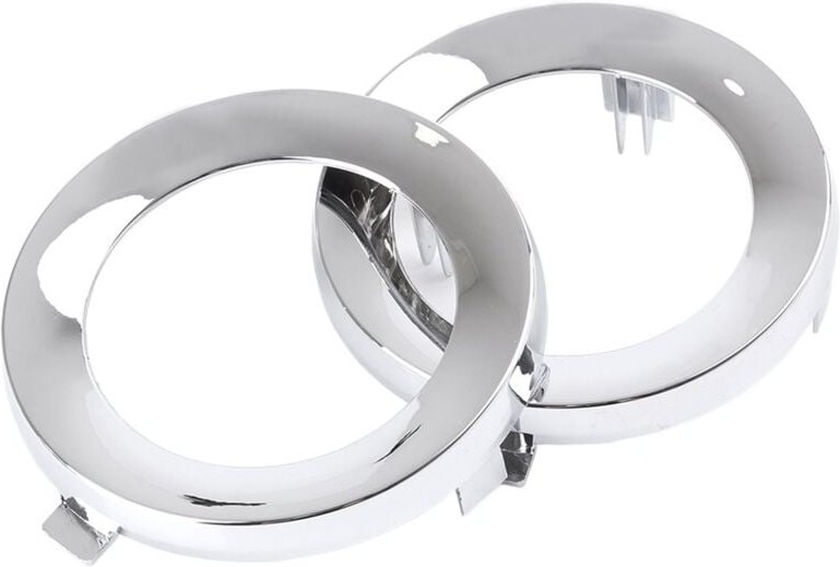 Für Forester 2009-2013 Paar Front Chrome Nebel Licht Lampe Abdeckung Kappe Trim Ring 57731SC000