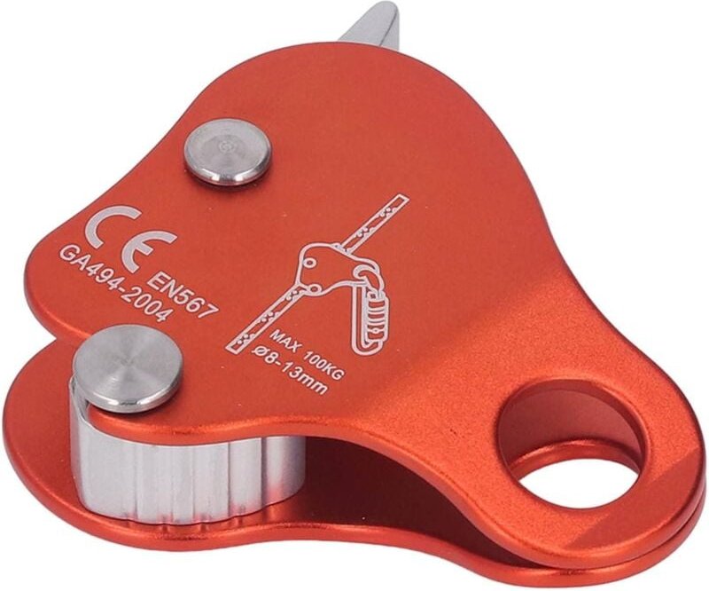 Thumbnail - Kletterrutsche, selbstklebendes Abseilgerät aus Aluminiumlegierung, 8–13 mm Kletterrutschenstopper für Klettern im Freie...