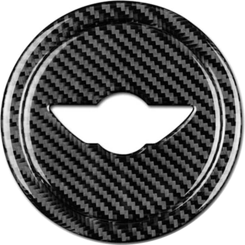 Tlily - Auto Carbon Fiber Lenkrad Abdeckung Aufkleber Aufkleber Innen Trim für R55 R56 Countryman R60