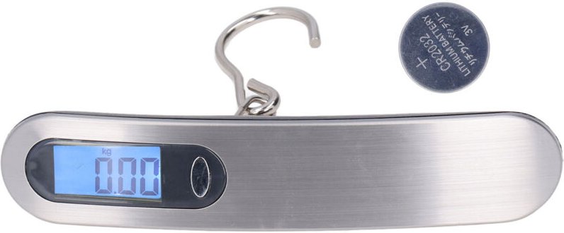 Eosnow - 50 kg tragbare elektronische Hängsskala Digitales Gepäckfischen mit Batteriehakentyp