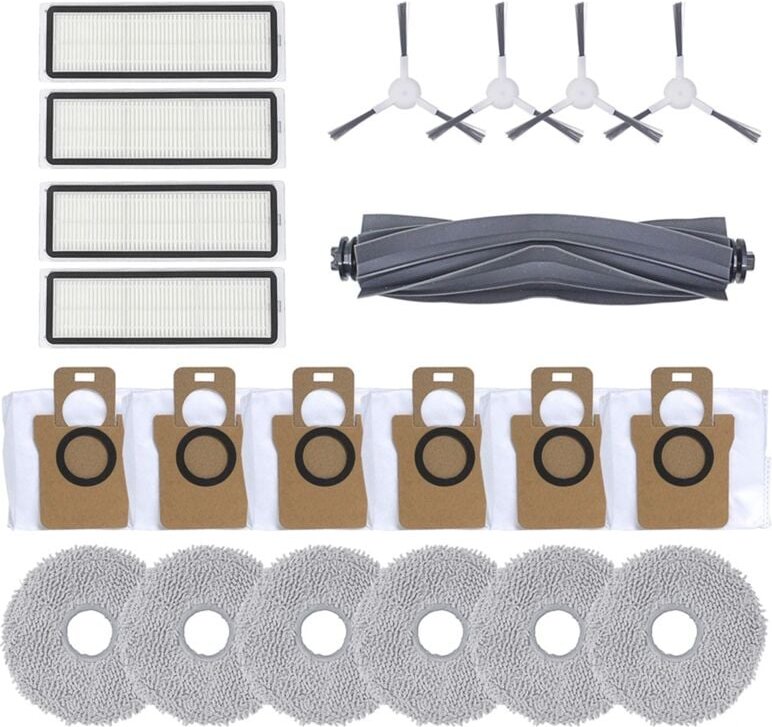 Für L10S Ultra Wichtigsten Seite Pinsel Hepa-Filter Mopp Tuch Staub Taschen