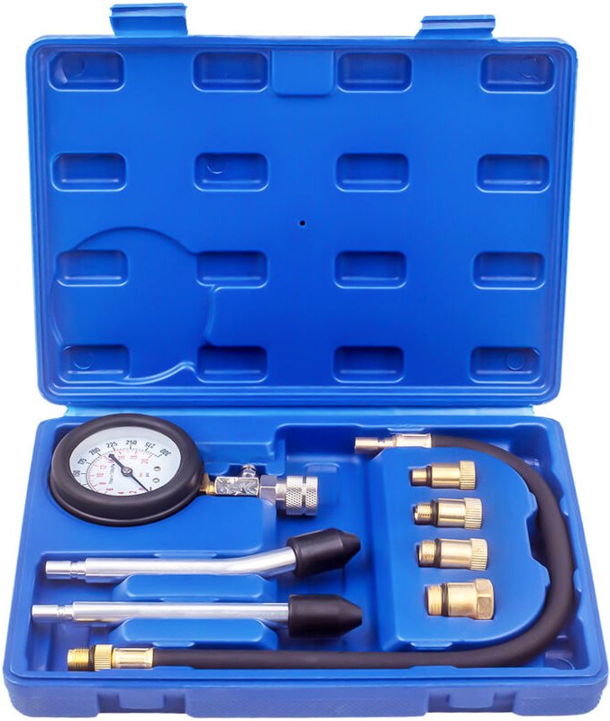 8tlg Benzin Motor Zylinder Druck Tester Auto Compression Gauge Test Kit