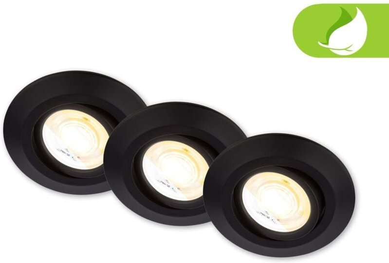 Briloner - 3er Set led Einbaustrahler led Einbauleuchten Spots schwenkbar dimmbar Ra90