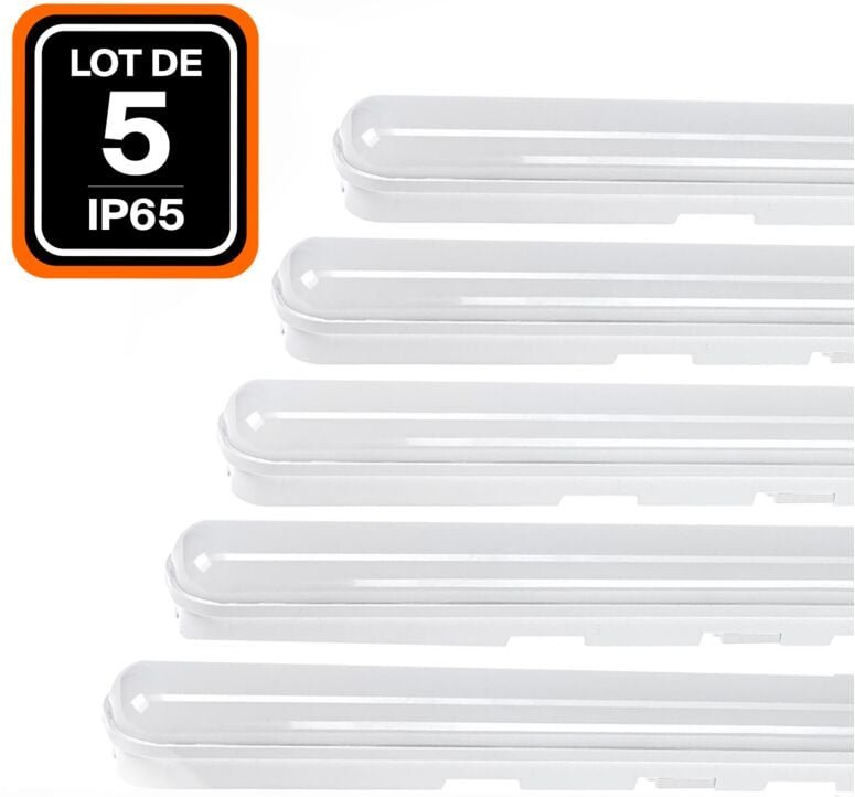 5er- wasserdichte LED-Gehäuse integriertem 36W Kaltweiß 6000K 120CM