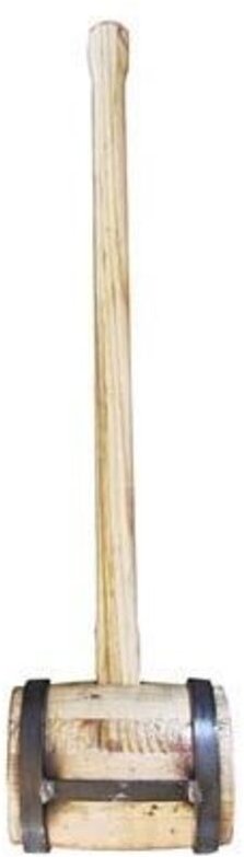 Wooden mallet 6 kg, incl. welded scorper