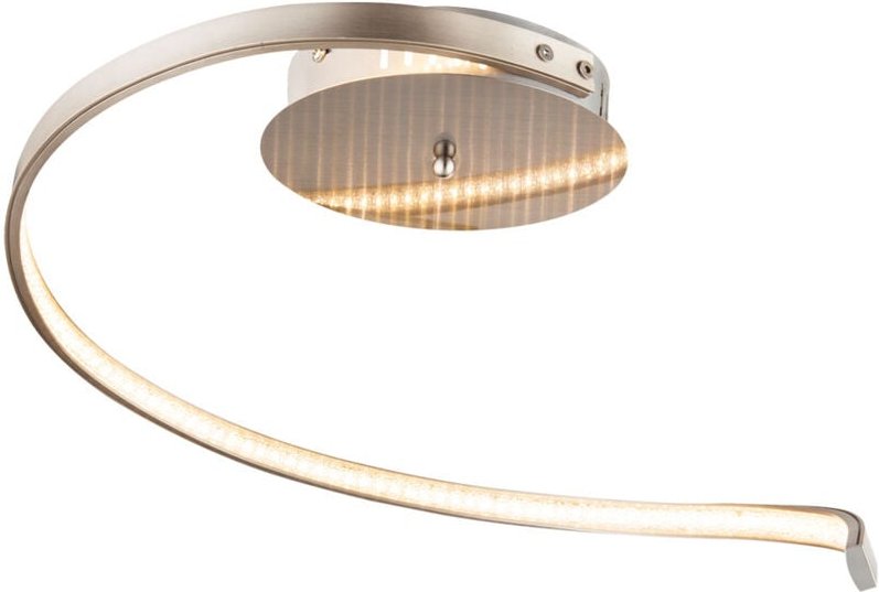 Globo Lighting - led Design Decken Lampe silber Wohn Ess Zimmer Beleuchtung Kristall Leuchte