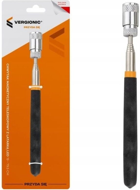 Teleskop-Magnetgreifer mit LED-Taschenlampe 19 - 79,5 cm