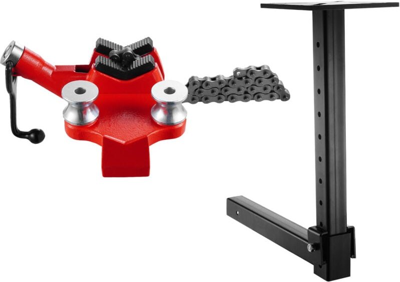 Thumbnail - Mophorn Heavy-Duty-Rohr kette, Einstellbarer Halterung halter, 1/8 " - 5" Rohr kapazität, 26 "langlebige Kette & Gusseis...