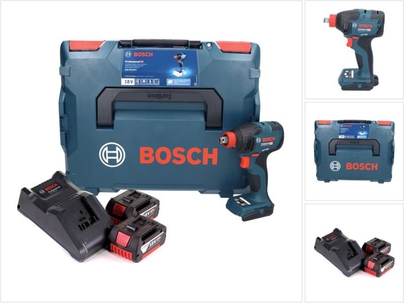 Thumbnail - Bosch gdx 18V-210 c Professional Akku Drehschlagschrauber 18 v 210 Nm Brushless + 2x Akku 5,0 Ah + Ladegerät + L-Boxx