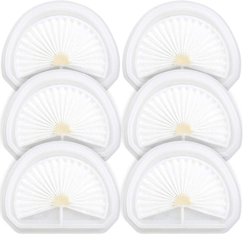 6er-Pack VLPF10 Staubsaugerfilter für Black and Decker Dustbuster HLVA315J HLVA320J00 N575266 HLVA325JP07 Handstaubsauge...