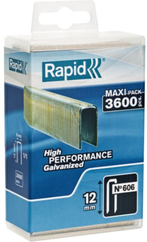 Klammern Nr. 606 18mm Galva Kunststoffbox 3600 Stück - Rapid