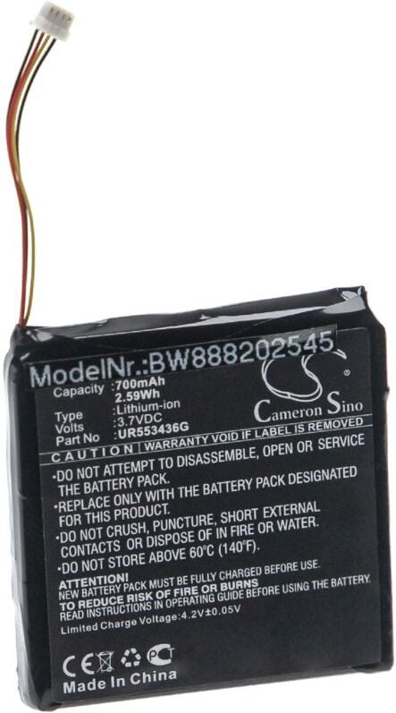 Vhbw - Akku kompatibel mit Sigma Rox 11 gps Fahrradcomputer Radcomputer (700mAh, 3,7V, Li-Ion)